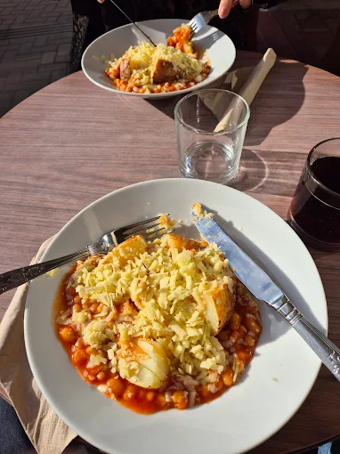 Hearty chickpea and rice special of the day